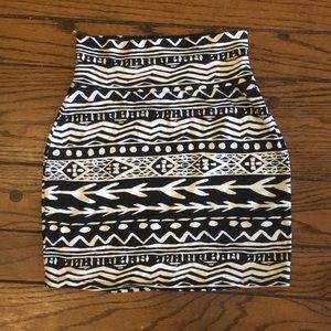 PINK Victoria’s Secret body-con tribal print skirt